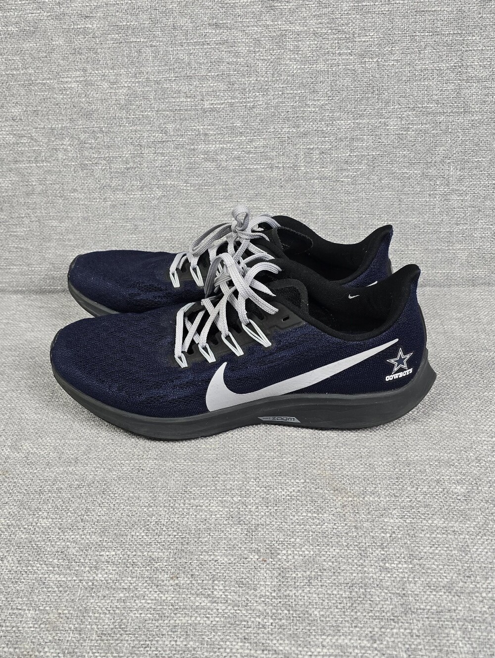 Nike Air Zoom Pegasus 36 Dallas Cowboys Blue Running Shoes Mens 10.5